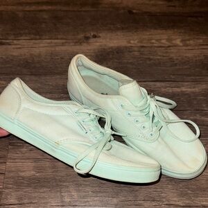 Vans Light Green Canvas Sneakers
